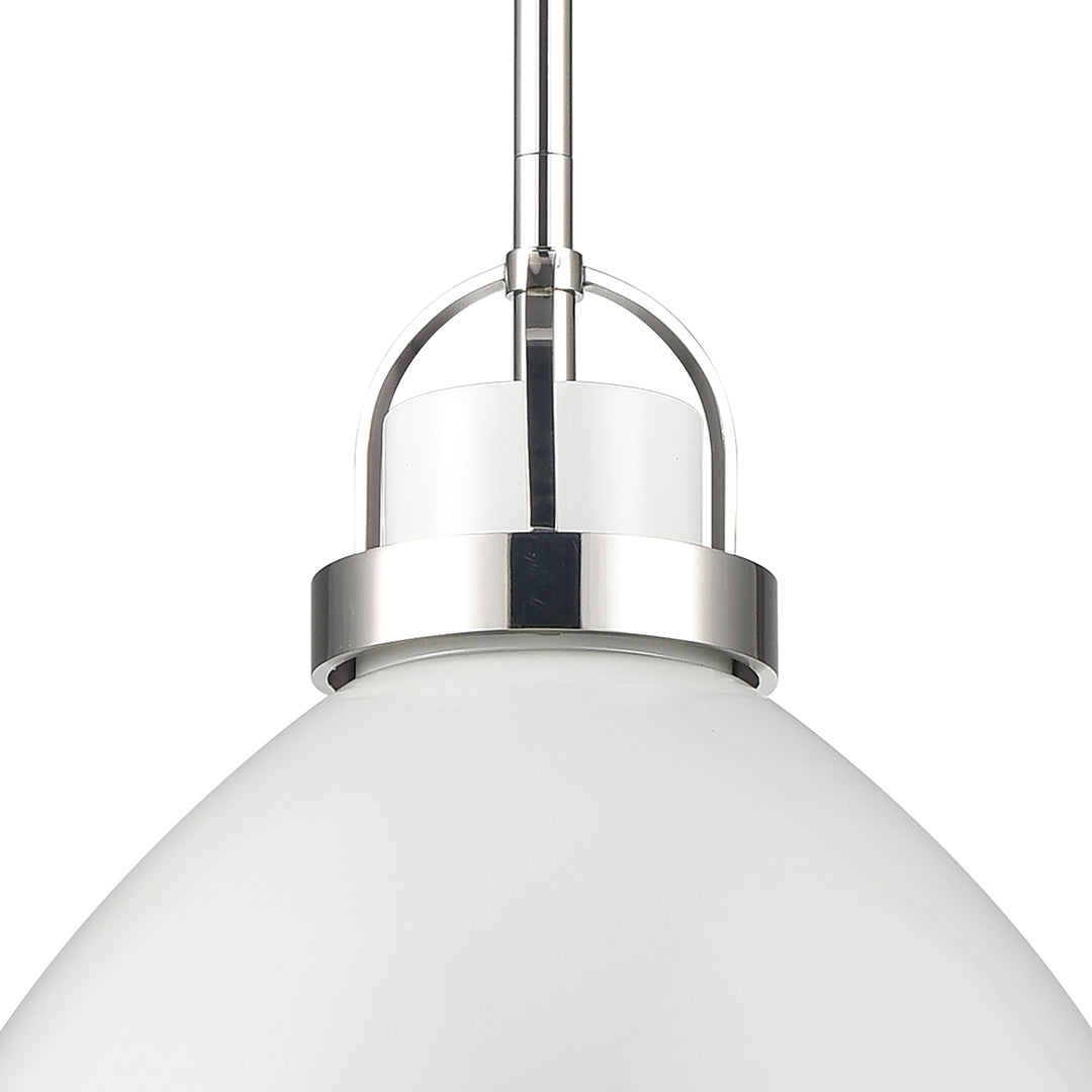 Somerville 12 Wide 1-Light Pendant - Gloss White Image 3