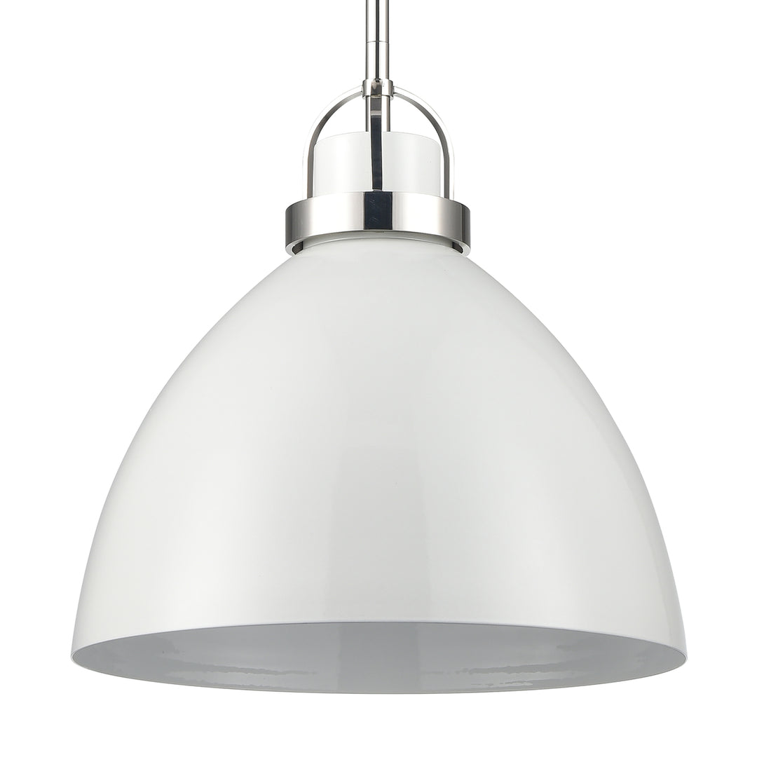 Somerville 12 Wide 1-Light Pendant - Gloss White Image 4