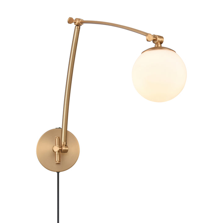 Caroline 19 High 1-Light Swingarm Sconce - Brushed Gold Image 3