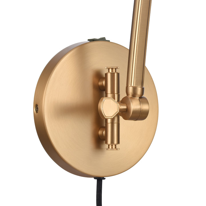 Caroline 19 High 1-Light Swingarm Sconce - Brushed Gold Image 6