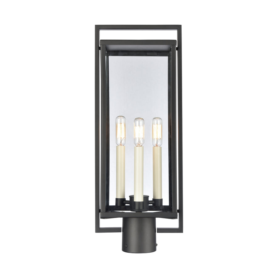 Gladwyn 21.5 High 3-Light Outdoor Post Light - Matte Black Image 1