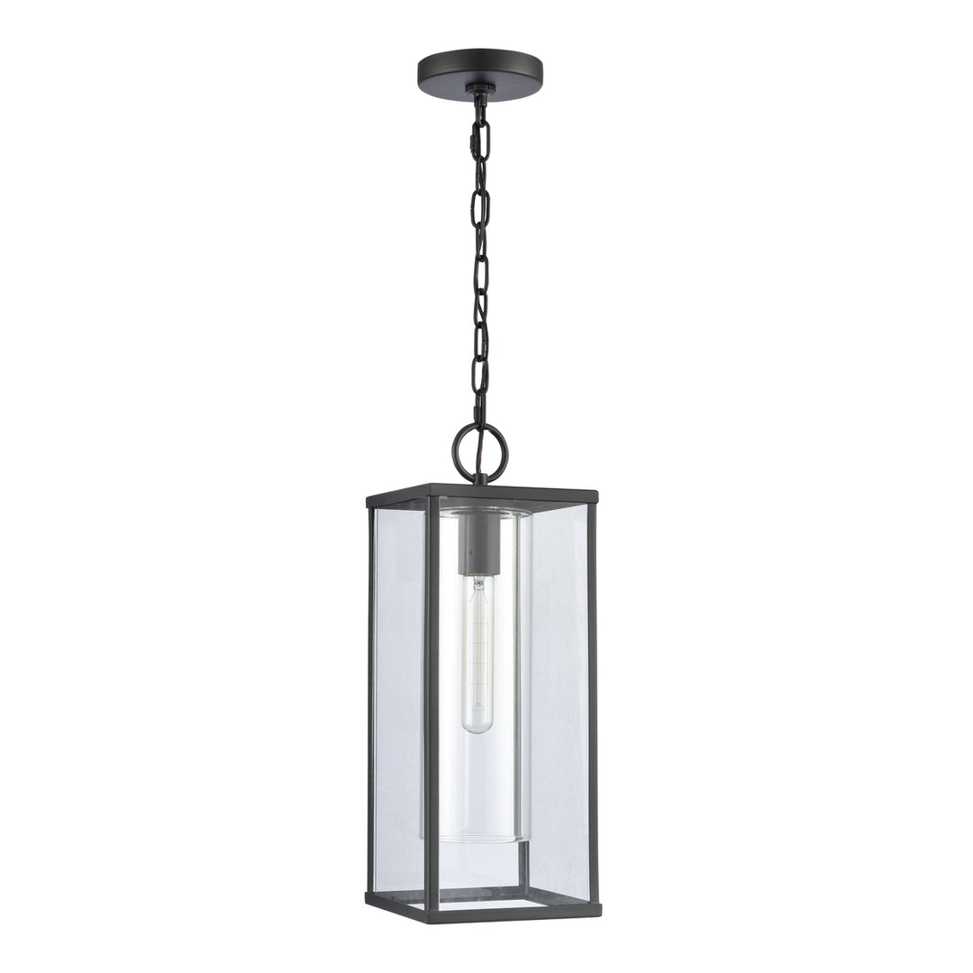 Augusta 19 High 1-Light Outdoor Hanging Light - Matte Black Image 2