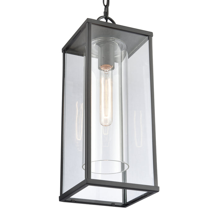 Augusta 19 High 1-Light Outdoor Hanging Light - Matte Black Image 5