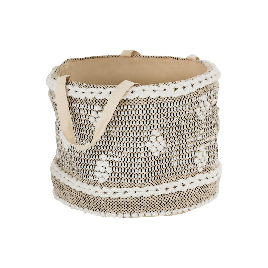 Fasan Fabric Storage Basket - Crema Image 1