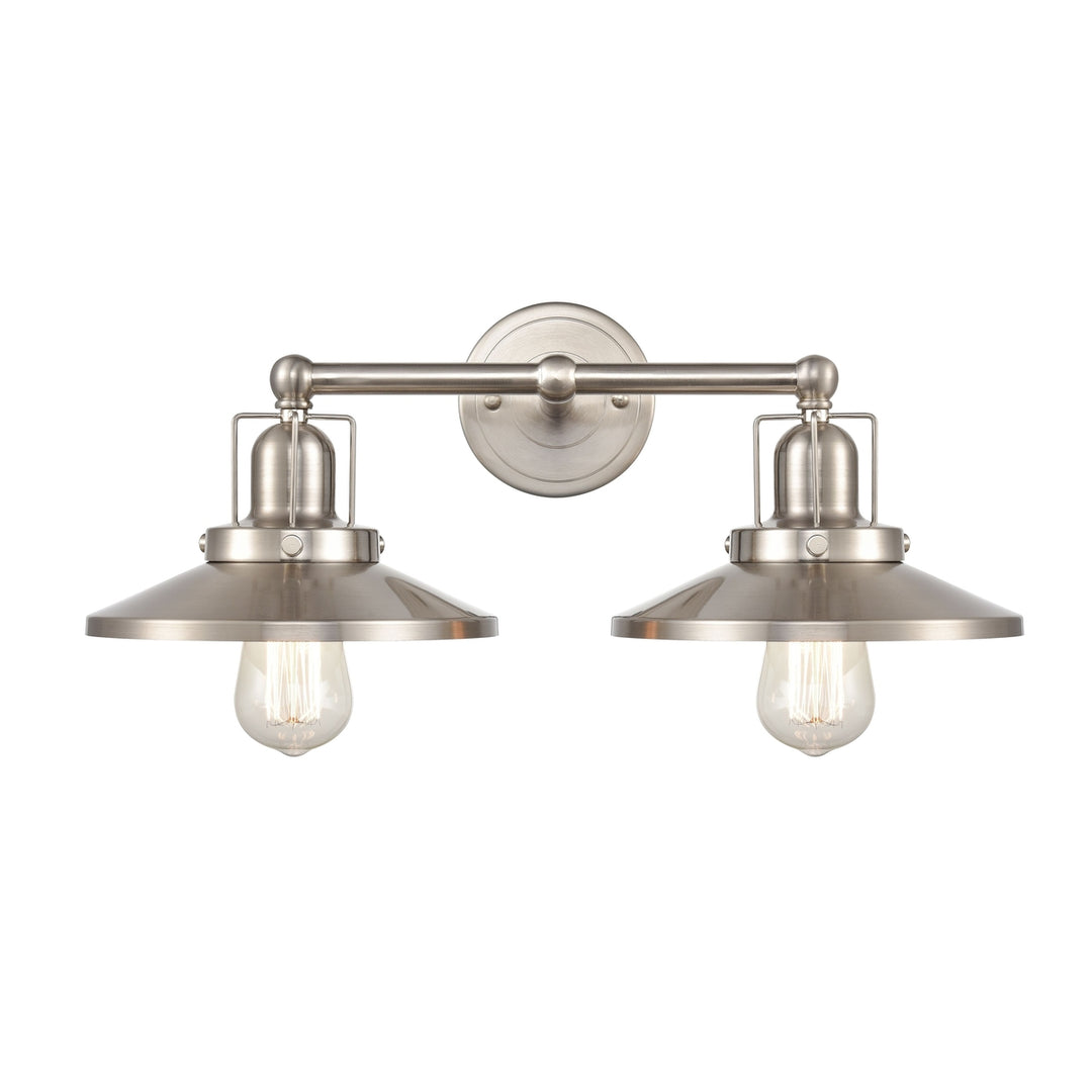 English Pub 18 Wide 2-Light Vanity Light - Satin Nickel [96141/2] Image 1