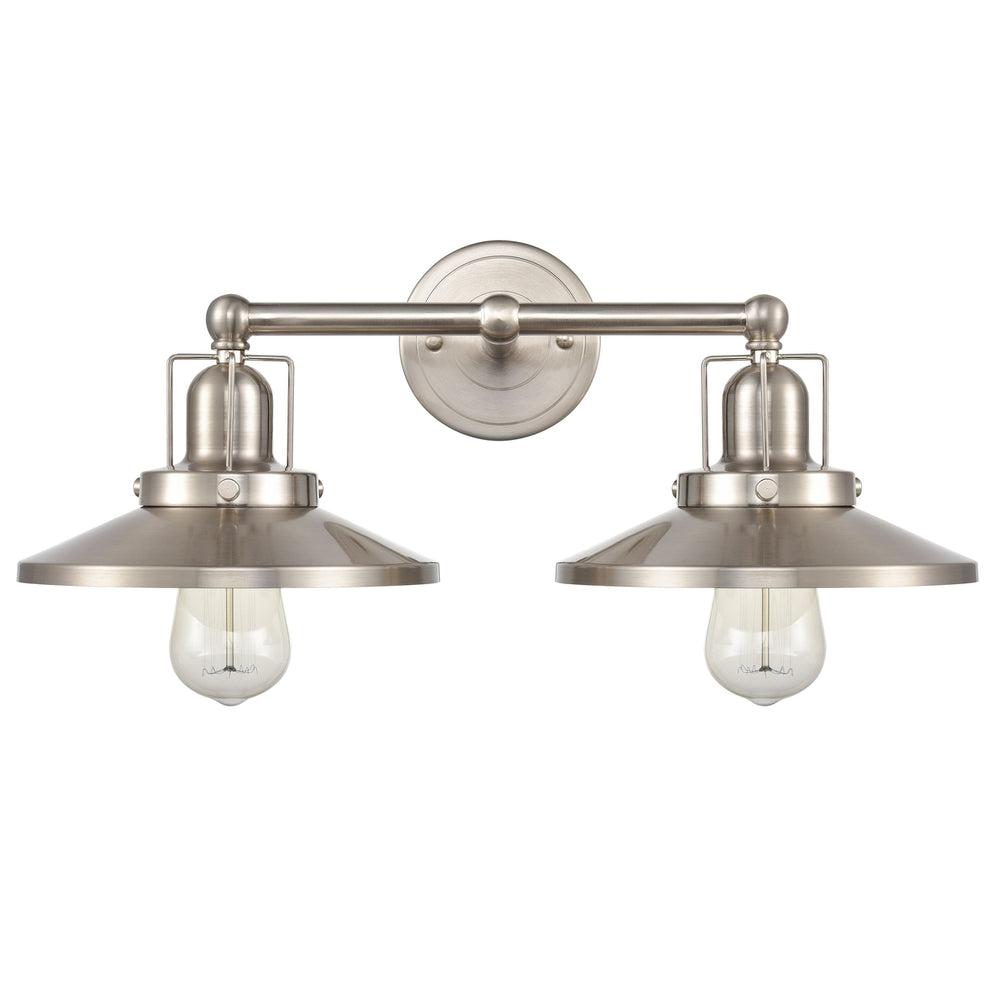 English Pub 18 Wide 2-Light Vanity Light - Satin Nickel [96141/2] Image 2