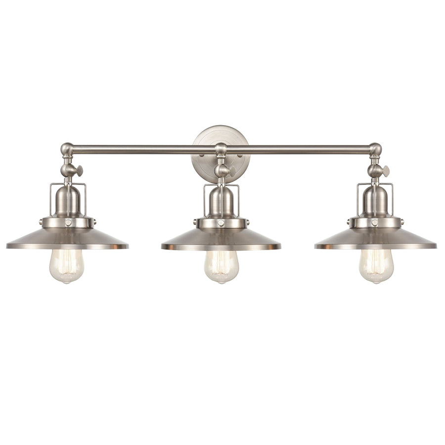 English Pub 28 Wide 3-Light Vanity Light - Satin Nickel [96142/3] Image 1