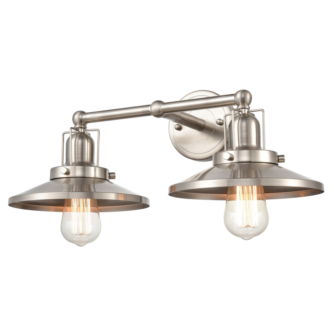 English Pub 18 Wide 2-Light Vanity Light - Satin Nickel [96141/2] Image 3