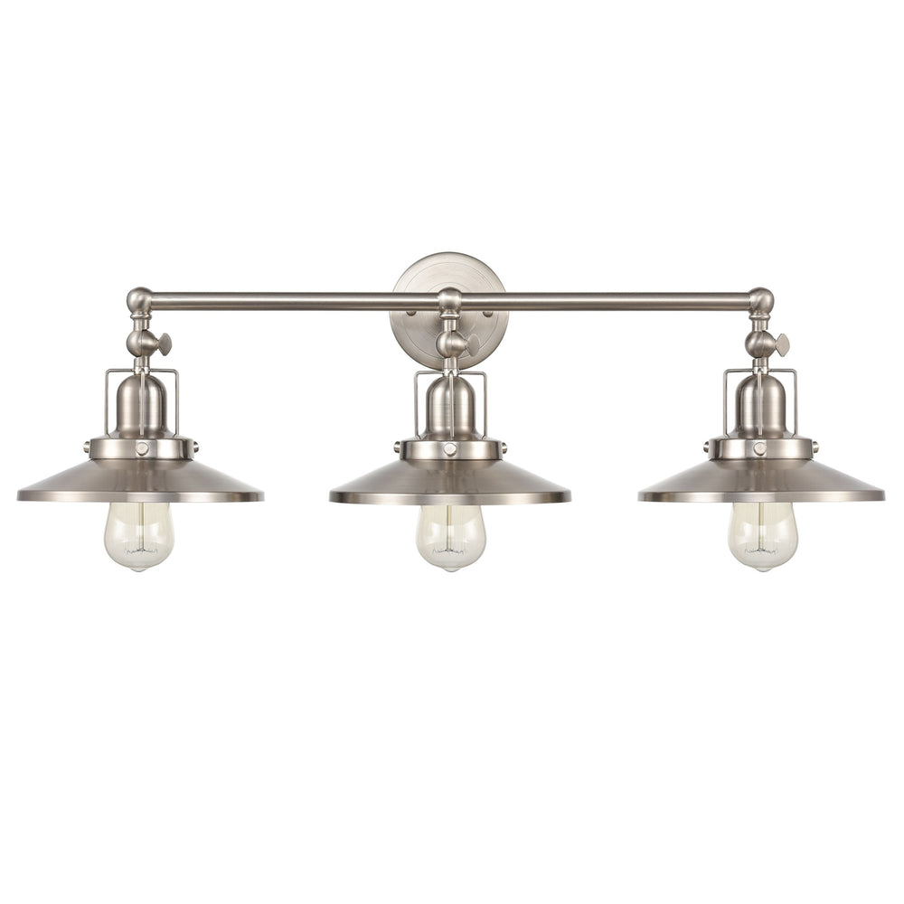 English Pub 28 Wide 3-Light Vanity Light - Satin Nickel [96142/3] Image 2