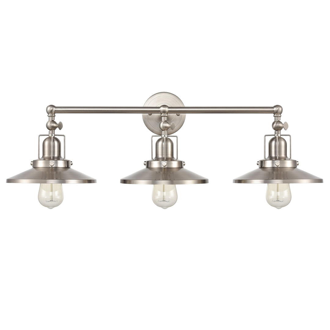 English Pub 28 Wide 3-Light Vanity Light - Satin Nickel [96142/3] Image 2