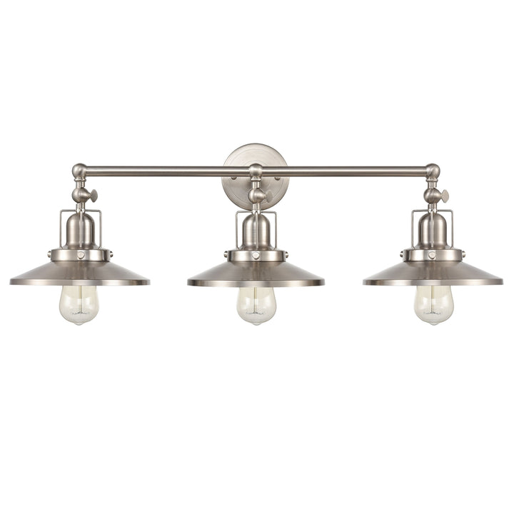 English Pub 28 Wide 3-Light Vanity Light - Satin Nickel [96142/3] Image 2