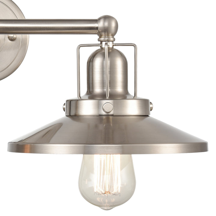 English Pub 18 Wide 2-Light Vanity Light - Satin Nickel [96141/2] Image 4