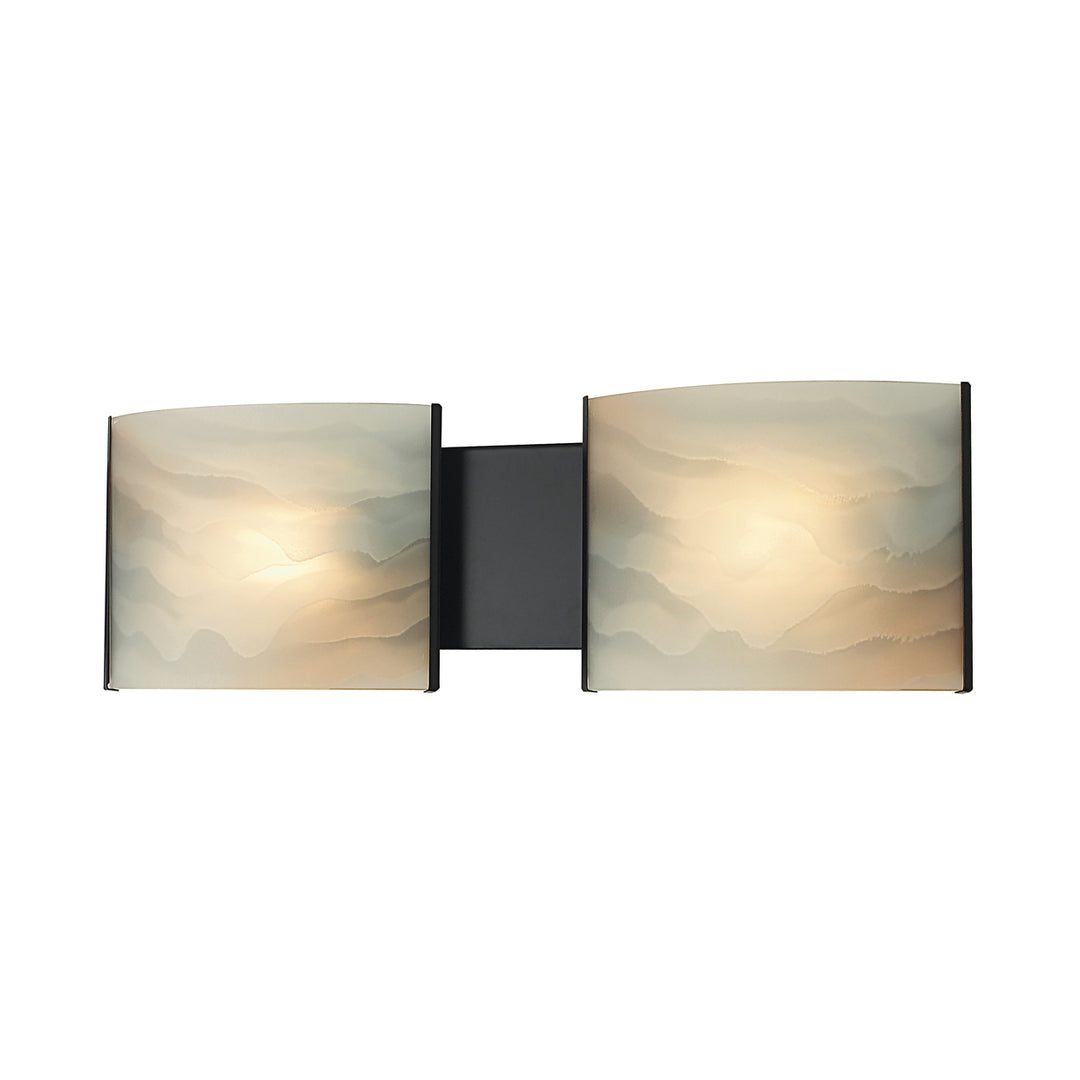 Pannelli 19 Wide 2-Light Vanity Light - Oil Rubbed Bronze Image 1