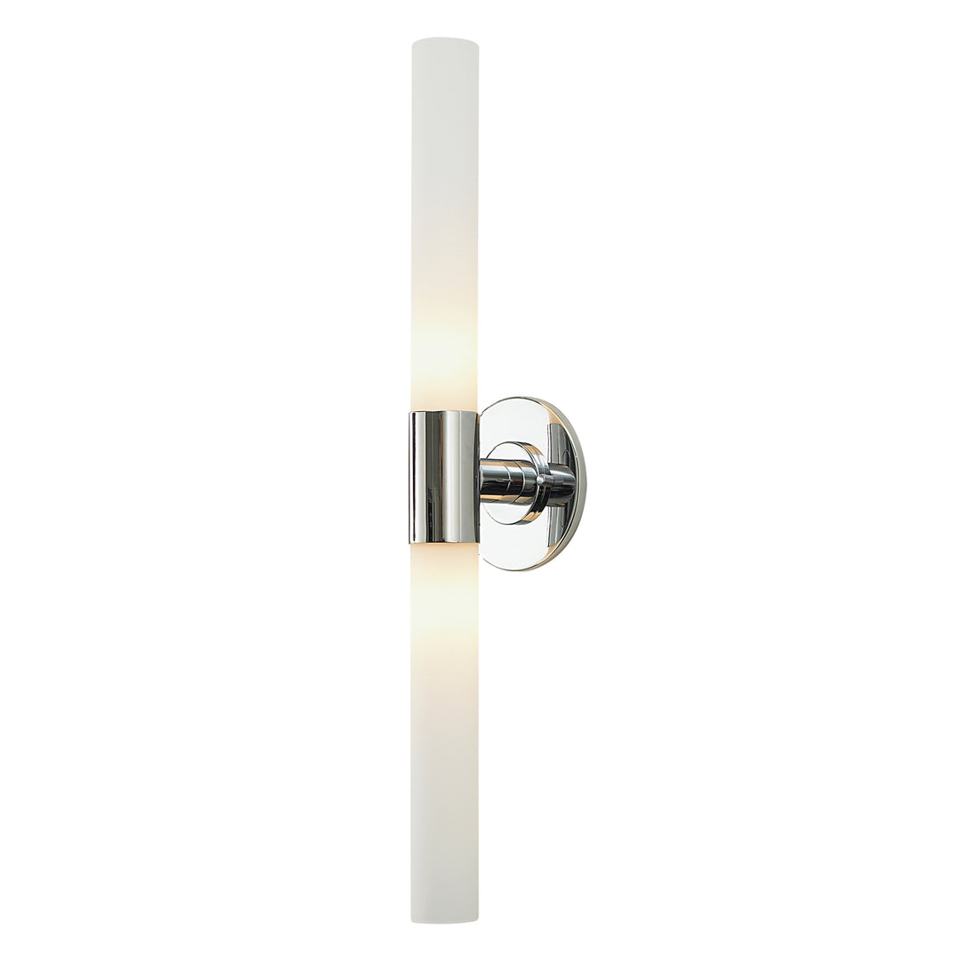 Long Cylinder 5 Wide 2-Light Vanity Light - Chrome Image 1