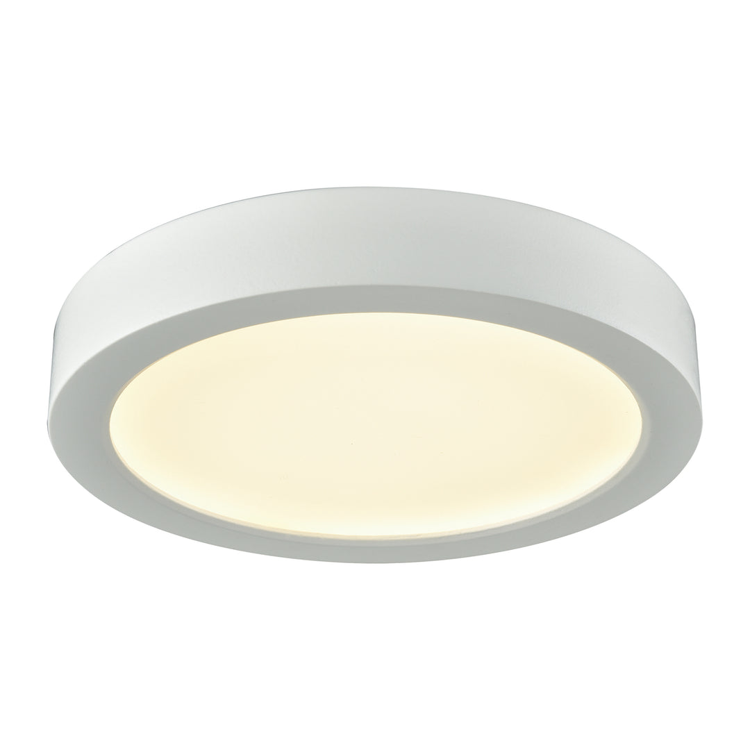 Titan 6 Wide 1-Light Flush Mount - White Image 1