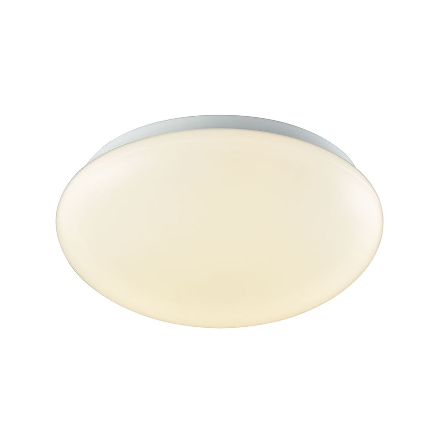 Kalona 1-Light 10-inch LED Flush Mount in White with a White Acrylic Diffuser Image 1