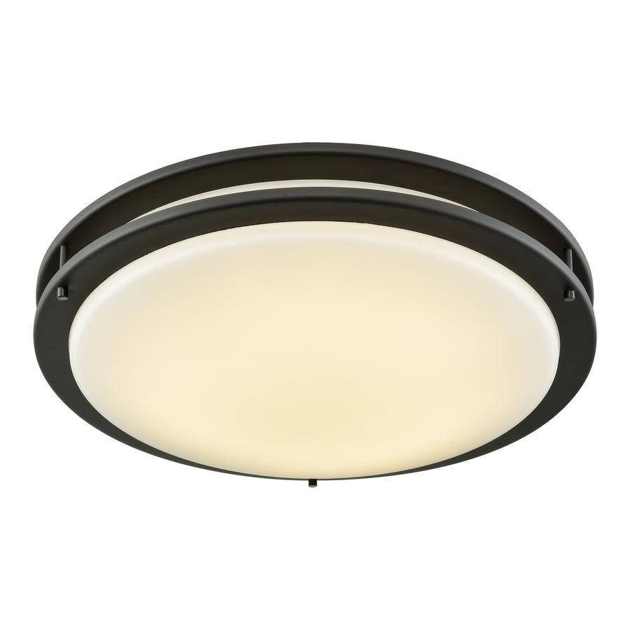 Clarion 18 Wide 1-Light Flush Mount - Oil Rubbed Bronze Image 1