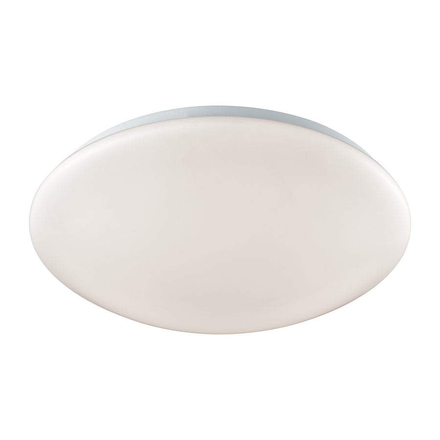 Kalona 13 Wide 1-Light Flush Mount - White Image 1