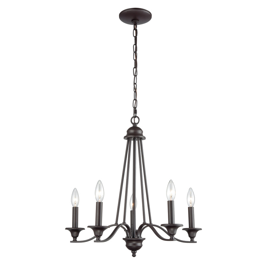 Farmington 21 Wide 5-Light Chandelier - Oil Rubbed Bronze Image 1