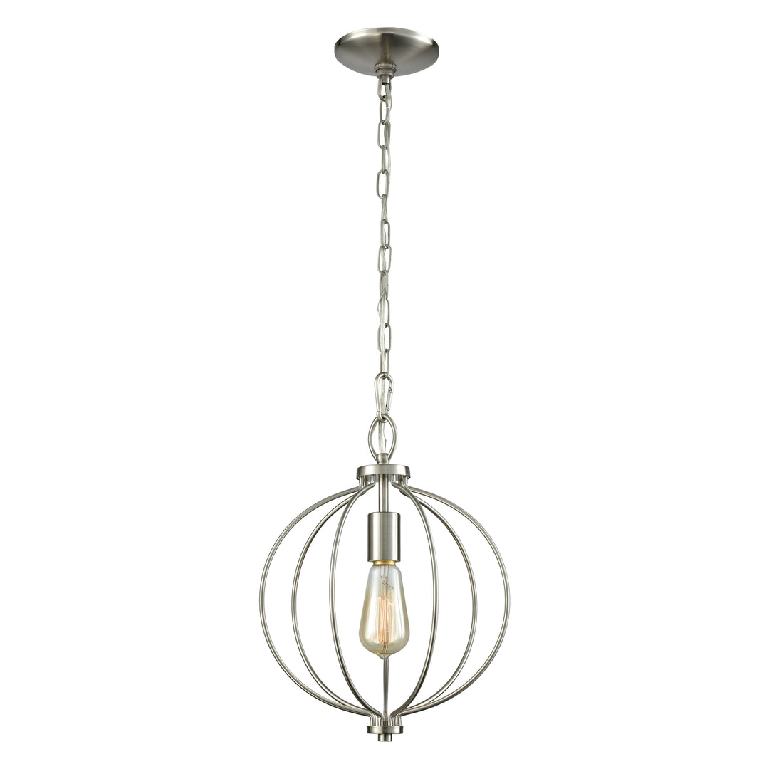 Williamsport 11 Wide 1-Light Mini Pendant - Brushed Nickel Image 1