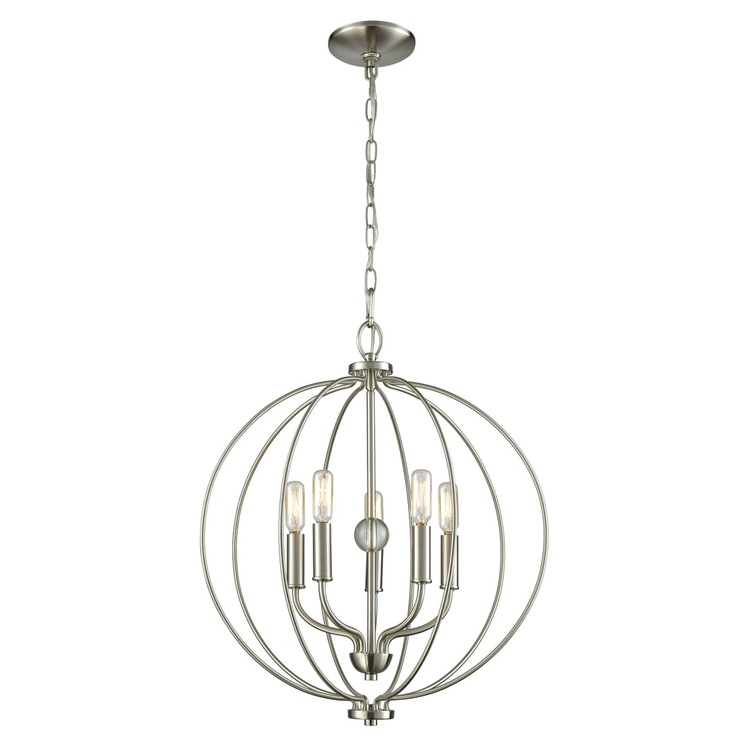 Williamsport 19 Wide 5-Light Chandelier - Brushed Nickel Image 1