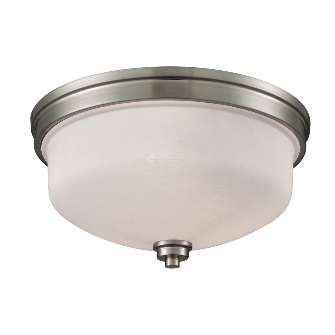 Casual Mission 13 Wide 3-Light Flush Mount - Brushed Nickel Image 1