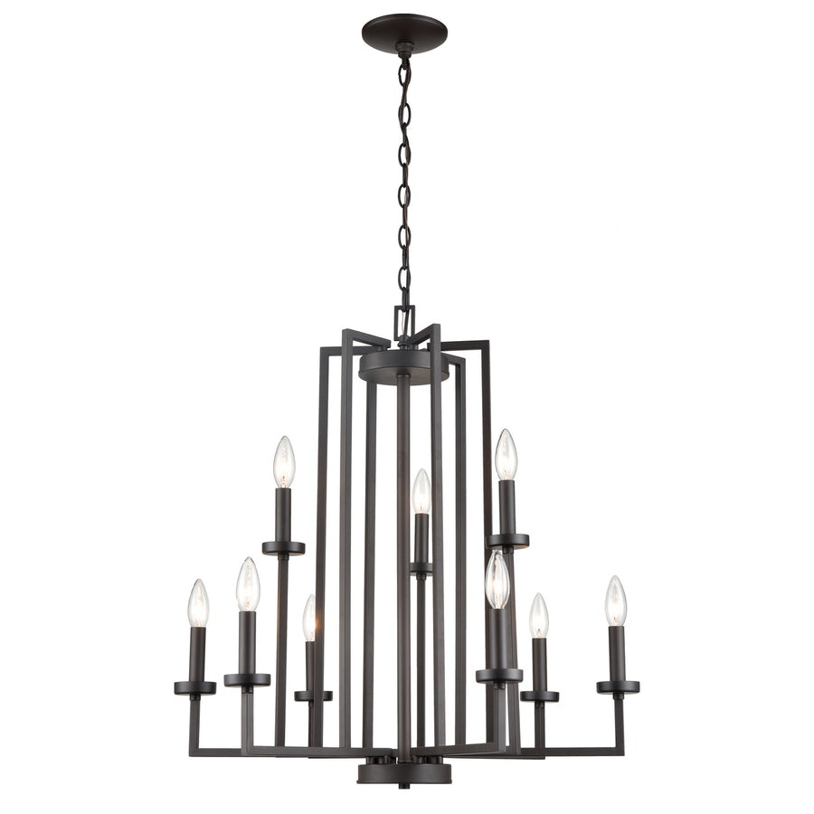 West End 26.75 Wide 9-Light Chandelier - Oil Rubbed Bronze Image 1