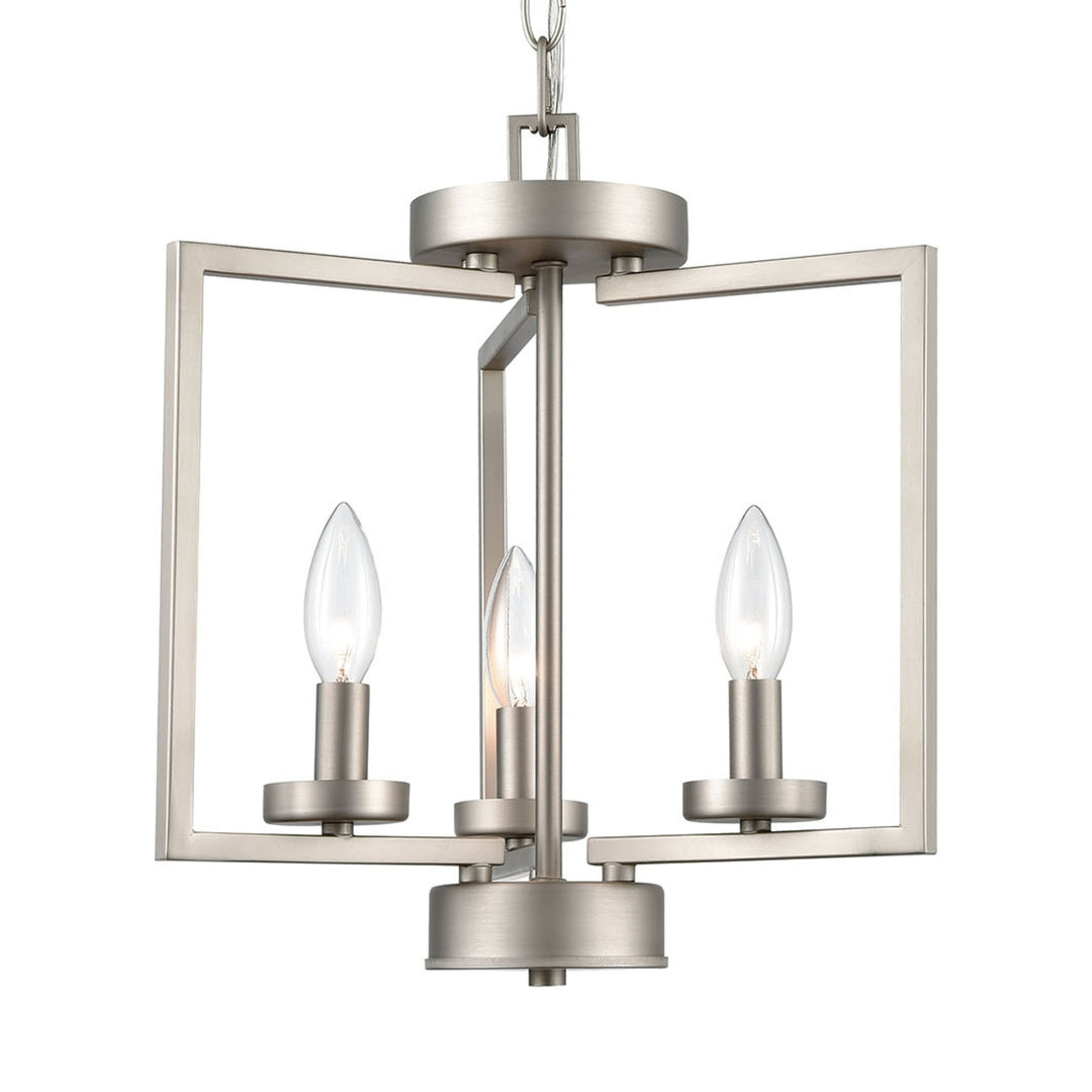 West End 14.5 Wide 3-Light Semi Flush Mount - Brushed Nickel Image 4