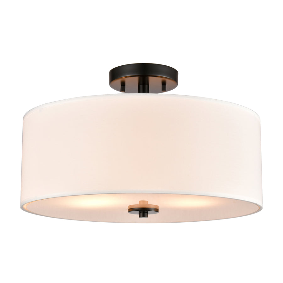 Oakland 16 Wide 2-Light Semi Flush Mount Image 1