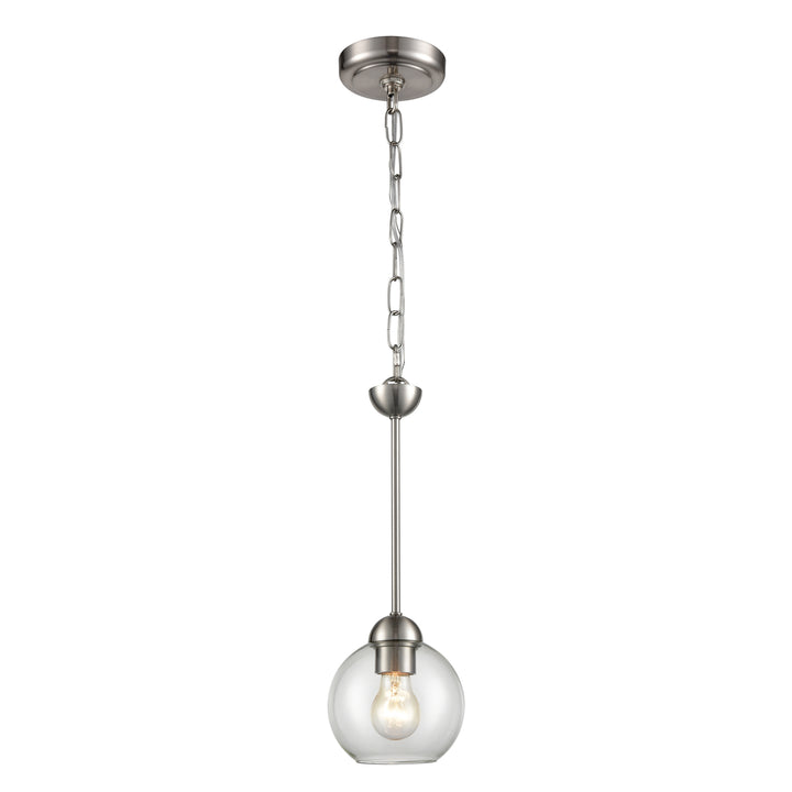 Astoria 6 Wide 1-Light Mini Pendant - Brushed Nickel Image 1