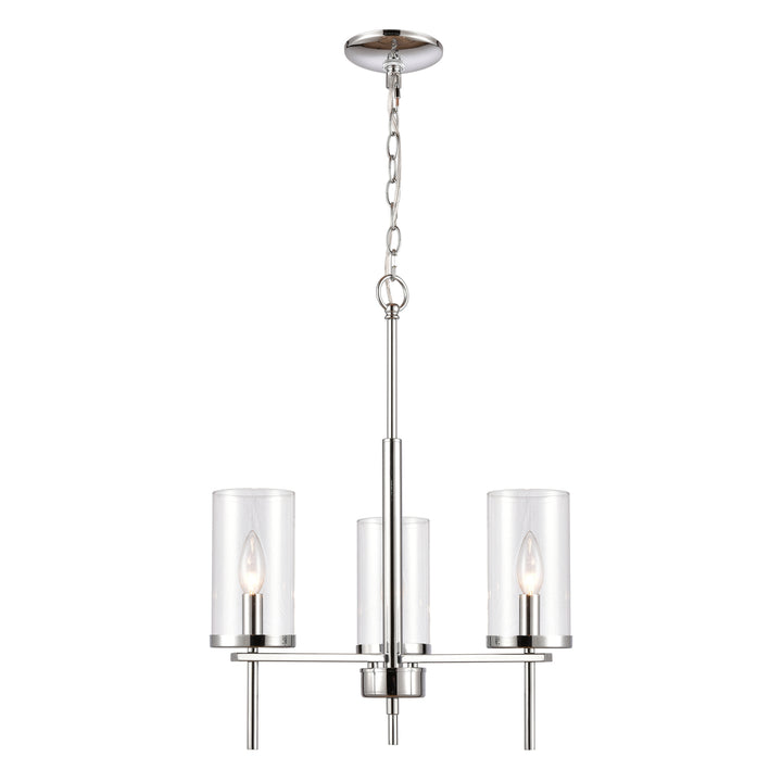 Oakland 19 Wide 3-Light Chandelier - Chrome Image 1