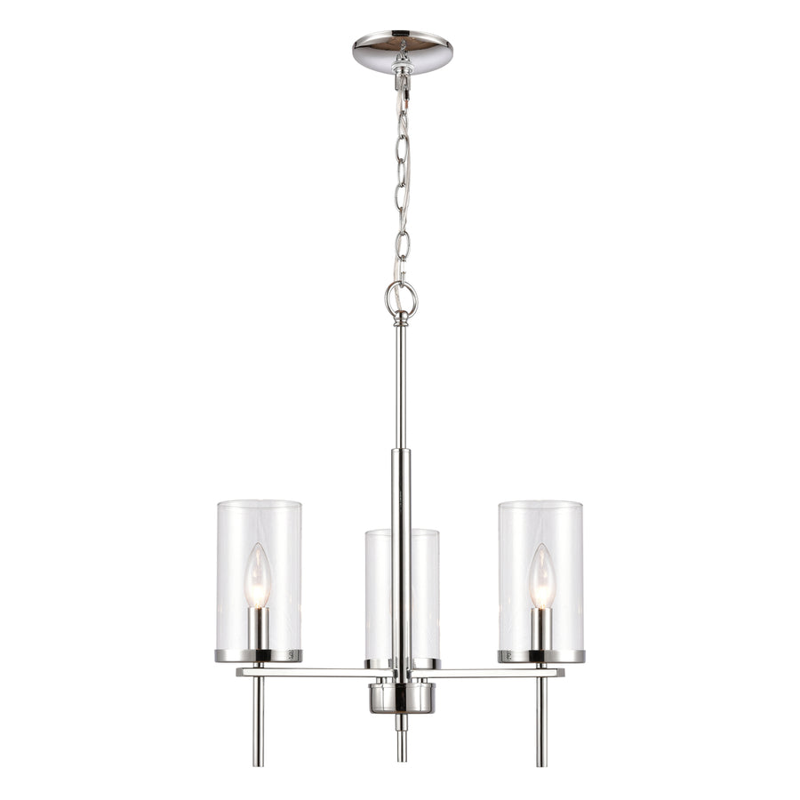 Oakland 19 Wide 3-Light Chandelier - Chrome Image 1