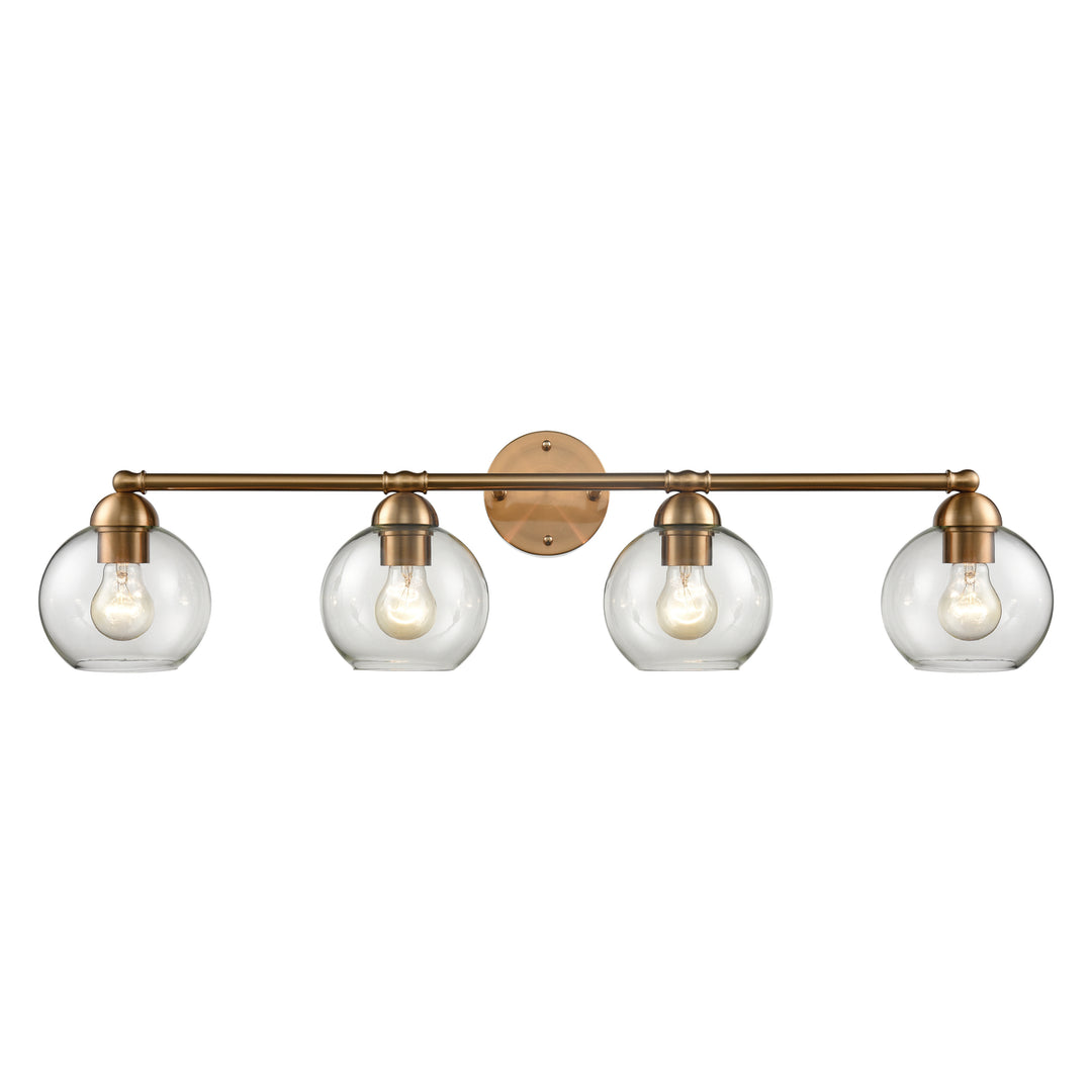 Astoria 35 Wide 4-Light Vanity Light - Satin Gold Image 1