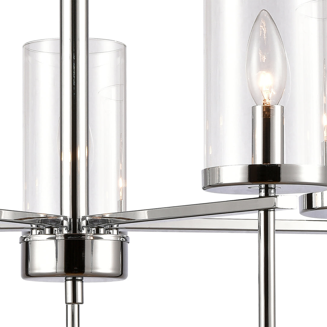 Oakland 25 Wide 5-Light Chandelier - Chrome Image 3