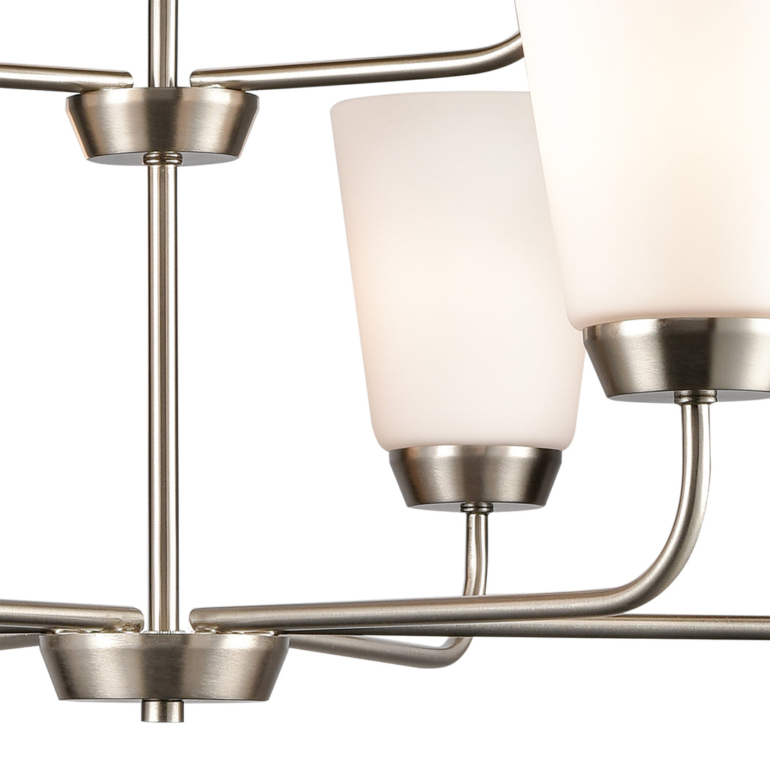 Winslow 30 Wide 9-Light Chandelier - Brushed Nickel Image 4