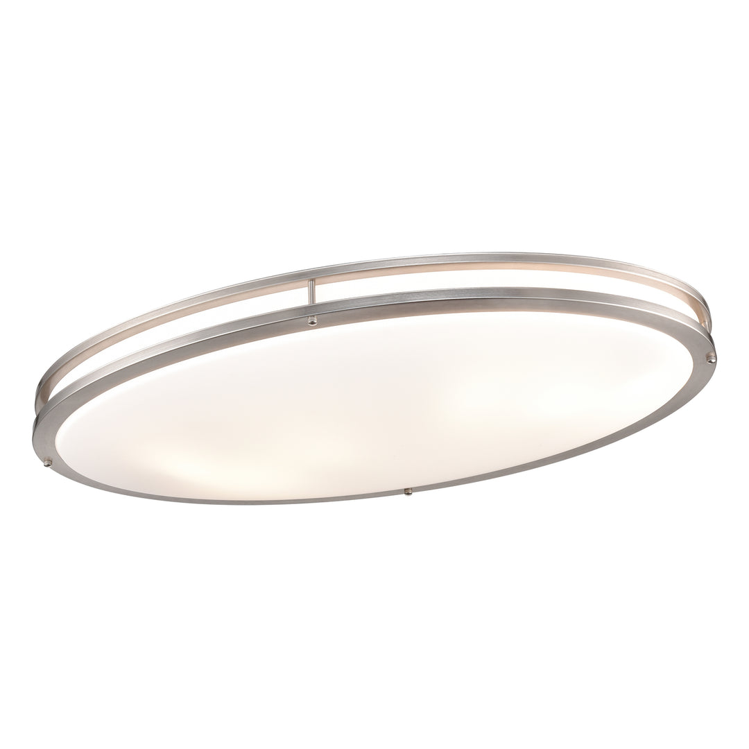 Clarion 32.5 Wide 6-Light Flush Mount - Brushed Nickel Image 1