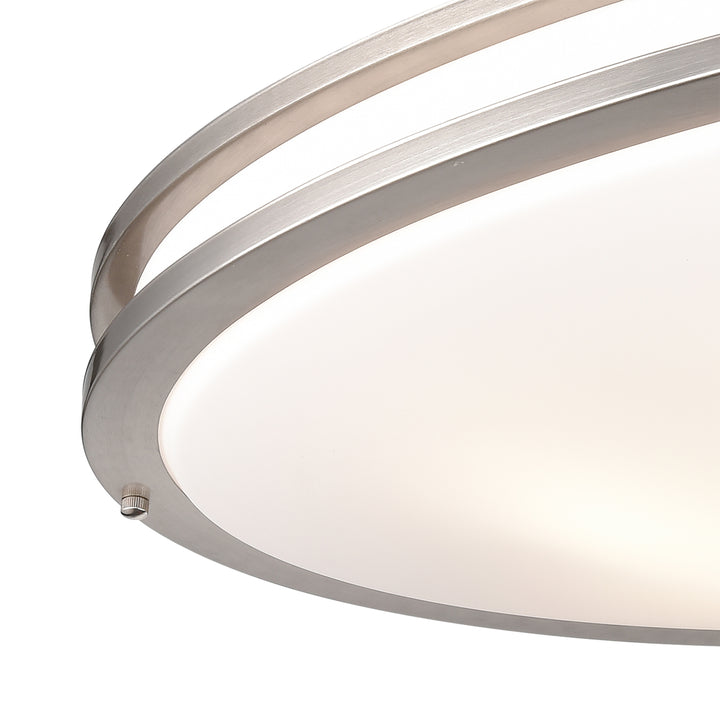 Clarion 32.5 Wide 6-Light Flush Mount - Brushed Nickel Image 2