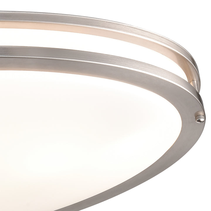 Clarion 32.5 Wide 6-Light Flush Mount - Brushed Nickel Image 4