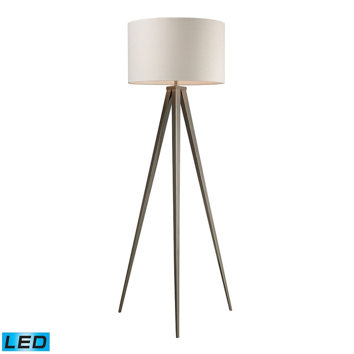 Salford 61 High 1-Light Floor Lamp - Satin Nickel Image 1