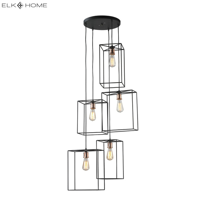 Box 21 Wide 5-Light Pendant - Oil Rubbed Bronze Image 2