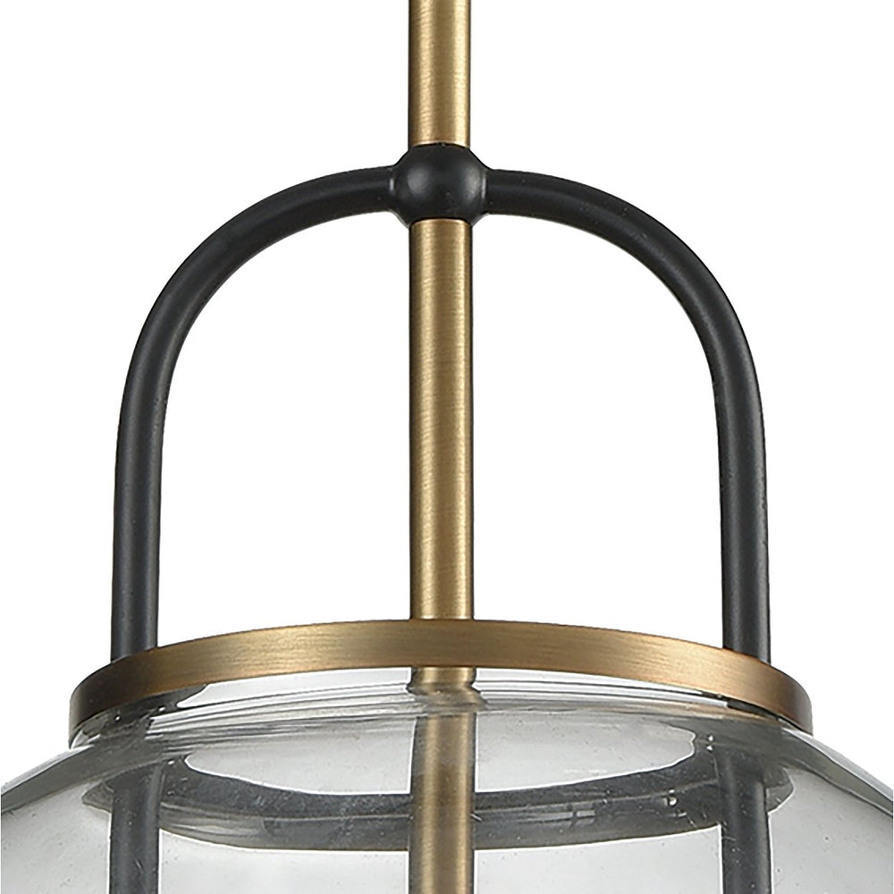 Faraday 12 Wide 1-Light Mini Pendant - Aged Brass Image 2
