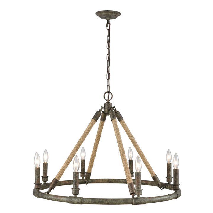 Big Sugar 30 Wide 8-Light Chandelier - Brown Gray with Natural Image 1