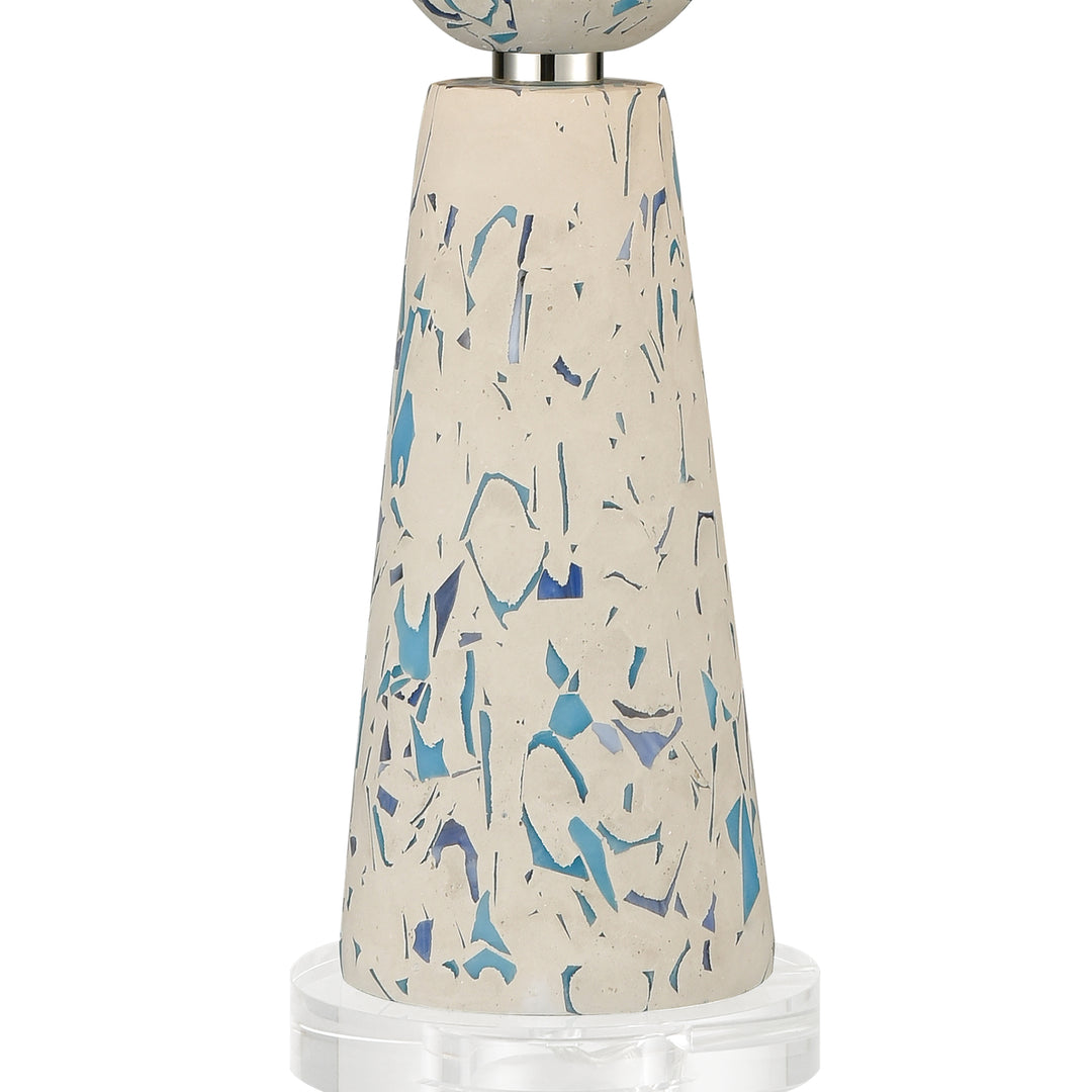 Libertine Table Lamp in White and Blue Image 4