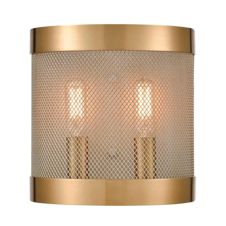 Line in the Sand 8 High 2-Light Sconce - Satin Brass Image 1