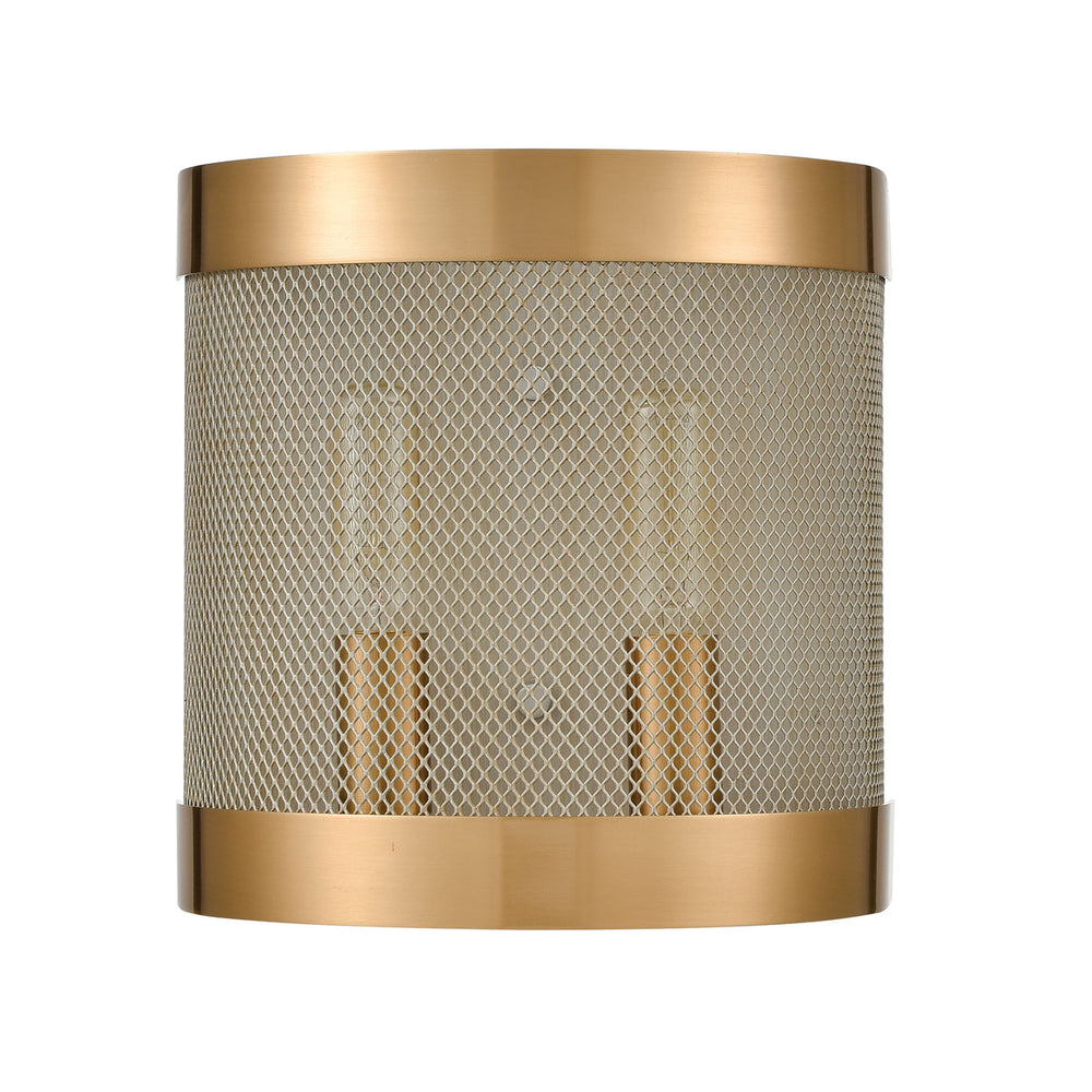 Line in the Sand 8 High 2-Light Sconce - Satin Brass Image 2