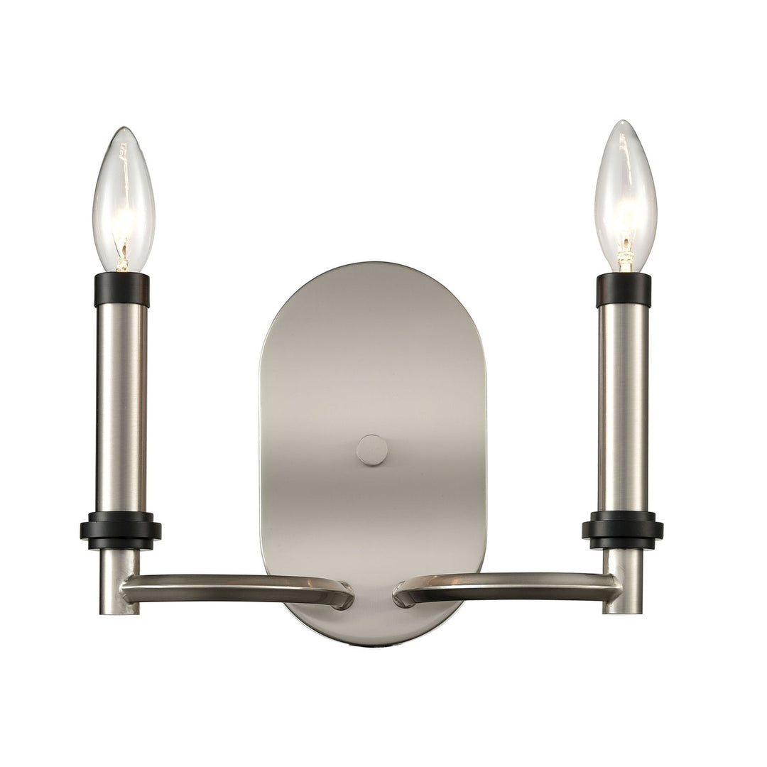 Sunsphere 10 High 2-Light Sconce - Satin Nickel Image 1