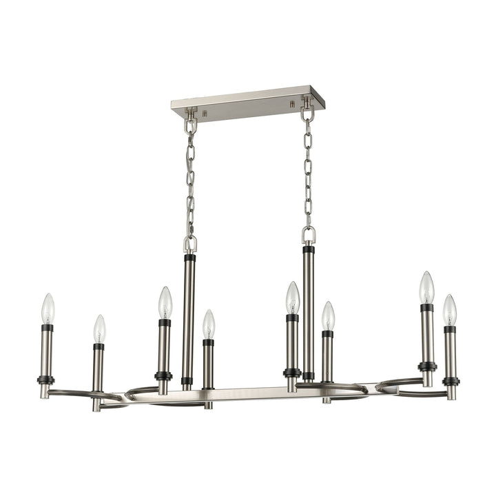 Sunsphere 36 Wide 8-Light Chandelier - Satin Nickel Image 2