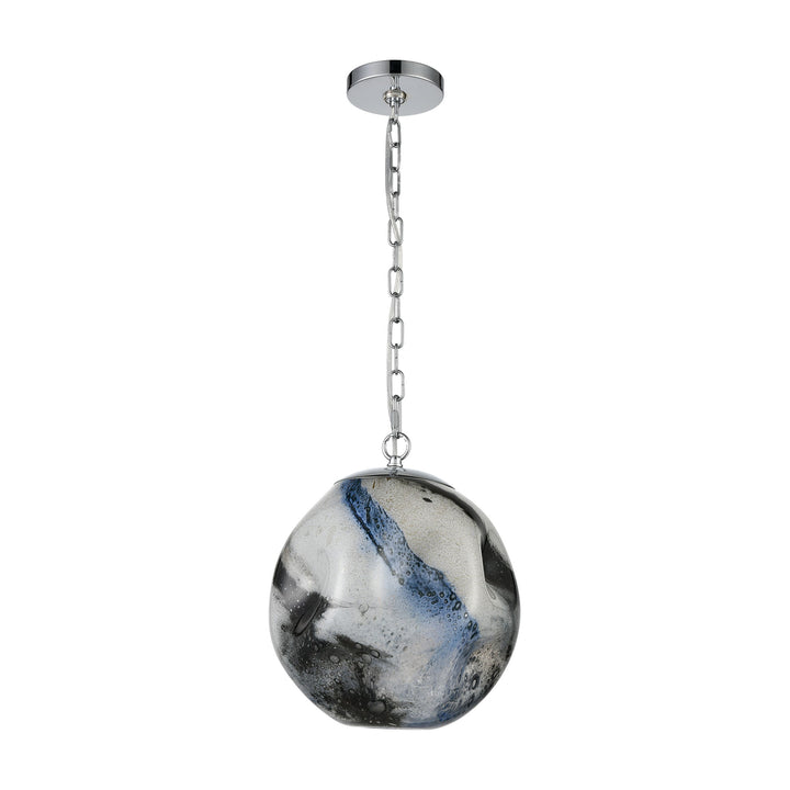 Blue Planetary 12 Wide 1-Light Pendant - Blue Image 2