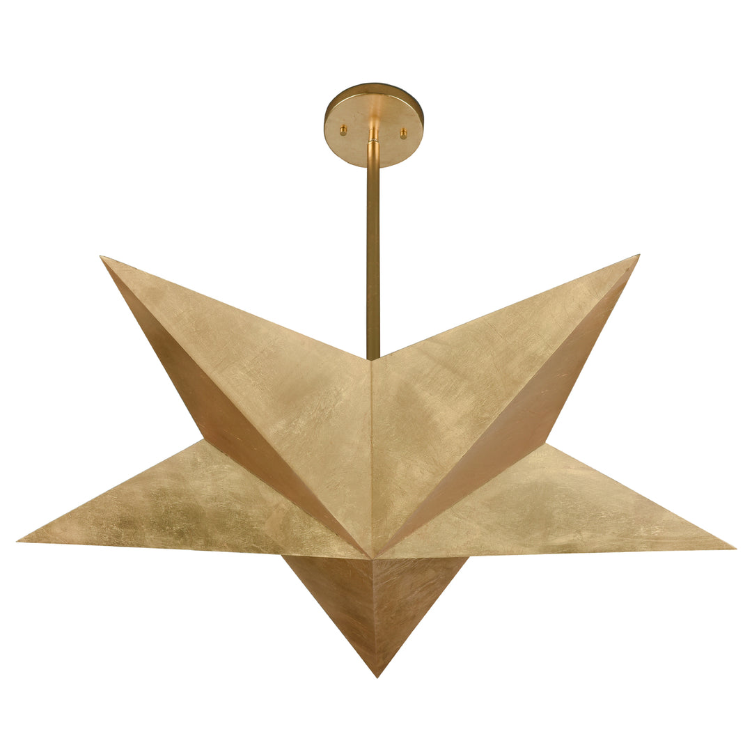 Drama 40 Wide 5-Light Pendant - Gold Leaf Image 1