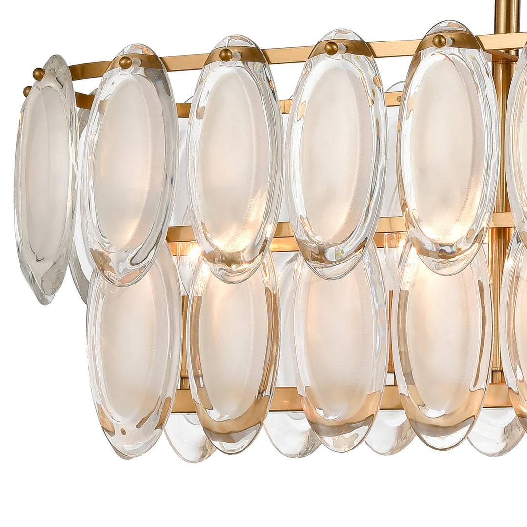 Curiosity 32 Wide 5-Light Linear Chandelier - Aged Brass Image 3